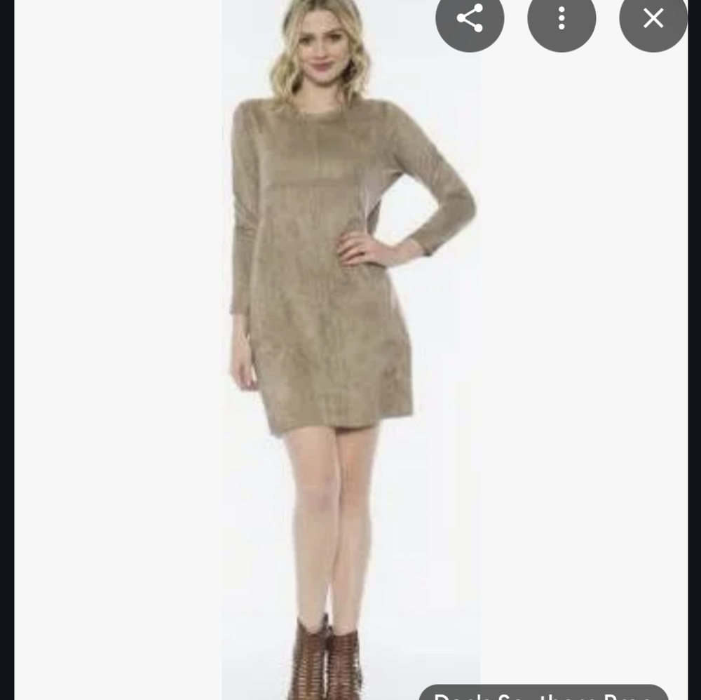 Joh Aurora Faux Suede Dress